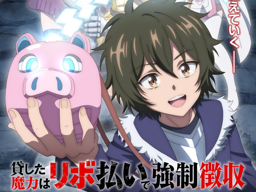Anime『Kashita Maryoku wa [Ribo Harai]』 Anunciado para 2026; Conheça o “Agiota de MP” e sua Vingança Financeira